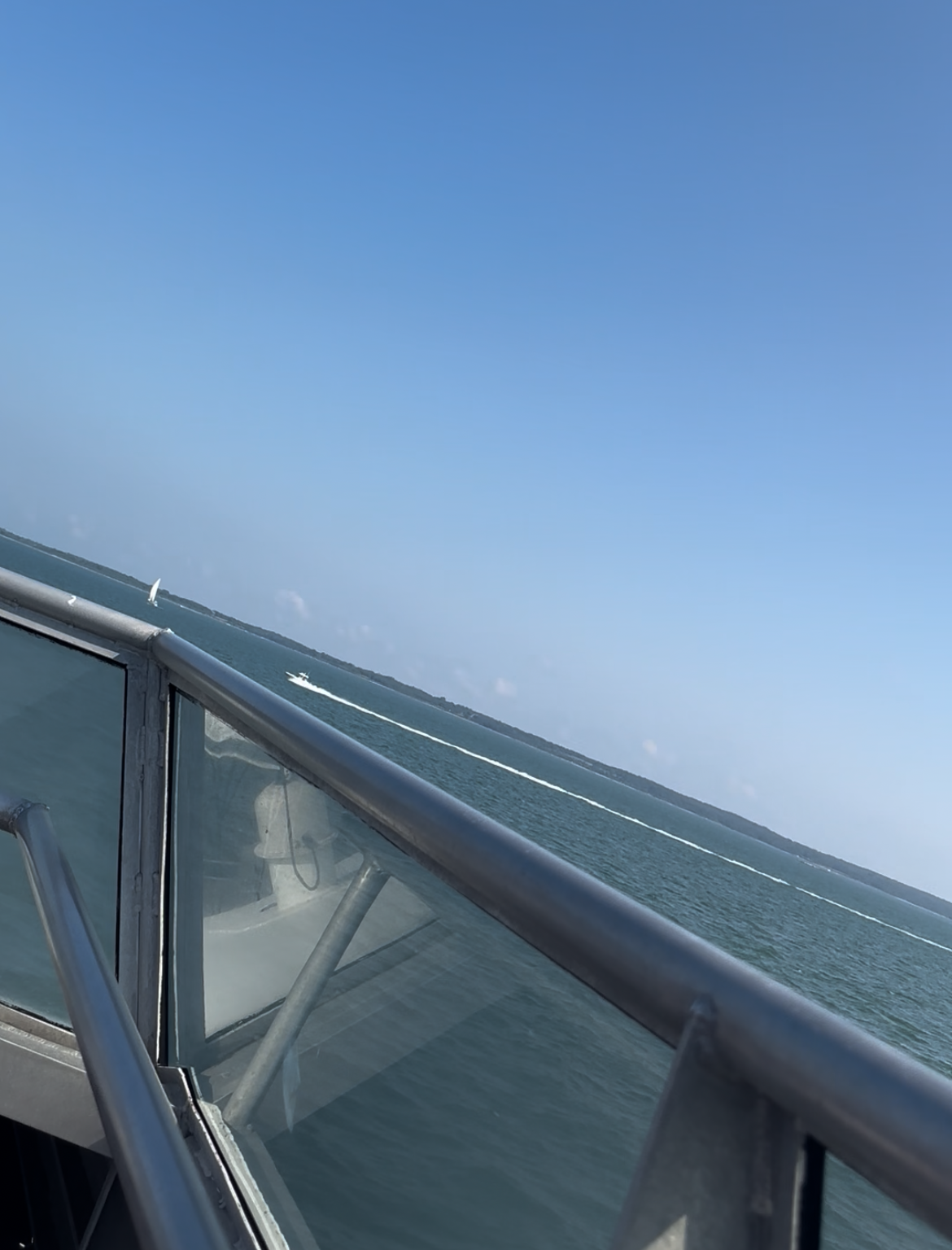 Taking a boat ride in the Atlantic